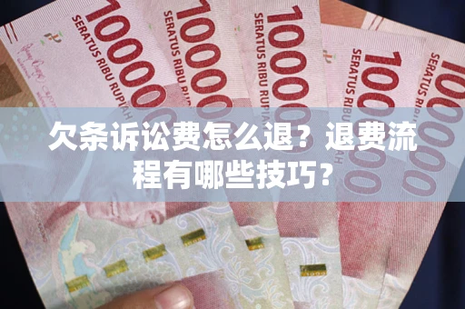 济南欠条诉讼费怎么退？退费流程有哪些技巧？
