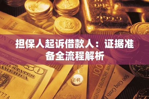 济南担保人起诉借款人：证据准备全流程解析