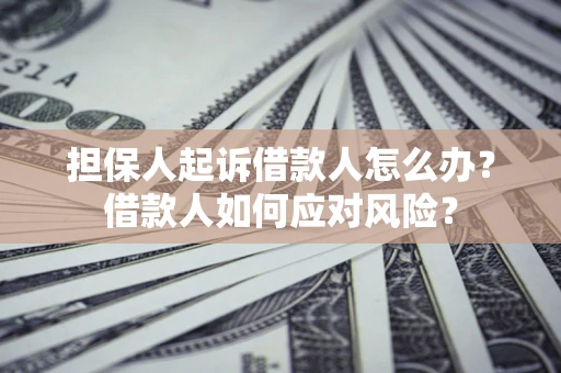 济南担保人起诉借款人怎么办？借款人如何应对风险？