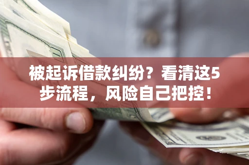 济南被起诉借款纠纷？看清这5步流程，风险自己把控！